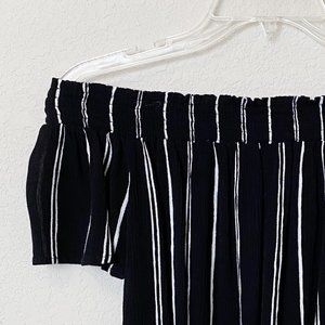 Xhilaration Striped Off the Shoulder Top